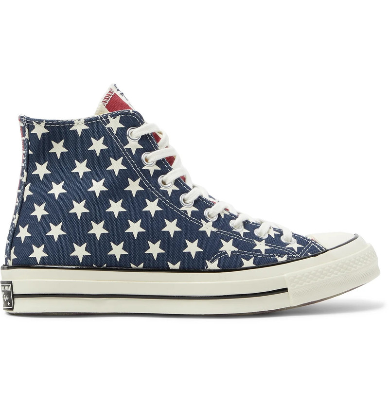 Chuck 70 Archive Restructured Printed Organic Canvas High-Top Sneakers - 1