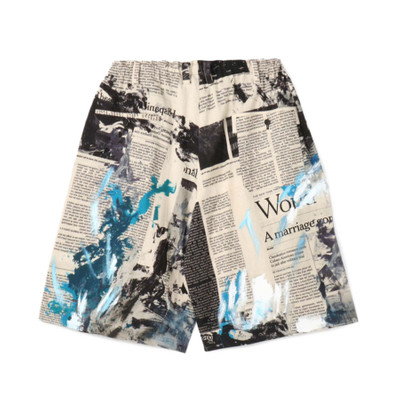 Yohji Yamamoto O-NEWSPAPER ASAKURA PRINTED PANTS / BLK/WHT outlook