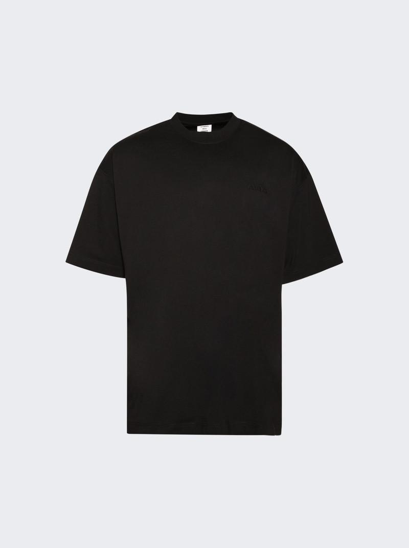 Embroidered Logo Oversized Tee Black 1