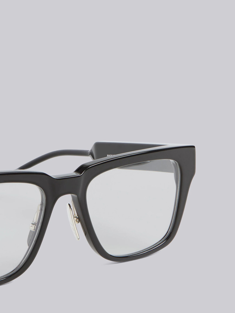Thom Browne TB715 - Black Wide Fit Square Glasses outlook