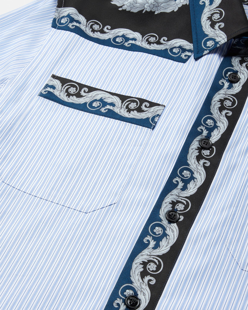 Printed Striped Cotton-Poplin Shirt 4
