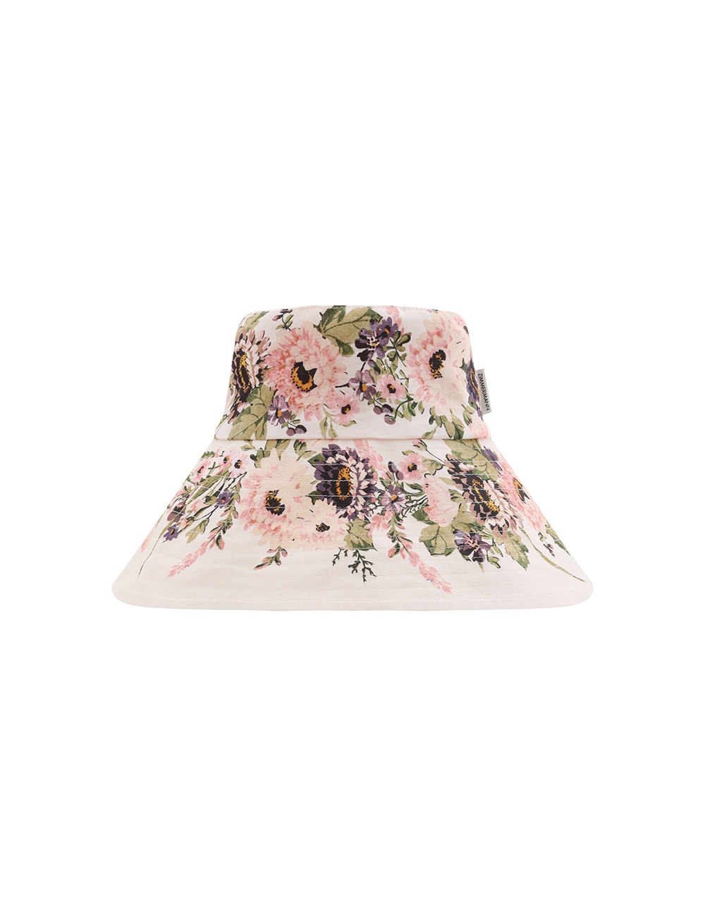 PRINTED LONG BRIM BUCKET HAT - 1