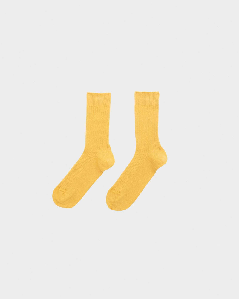 Rib Overankle Socks - Organic Cotton Rib 6