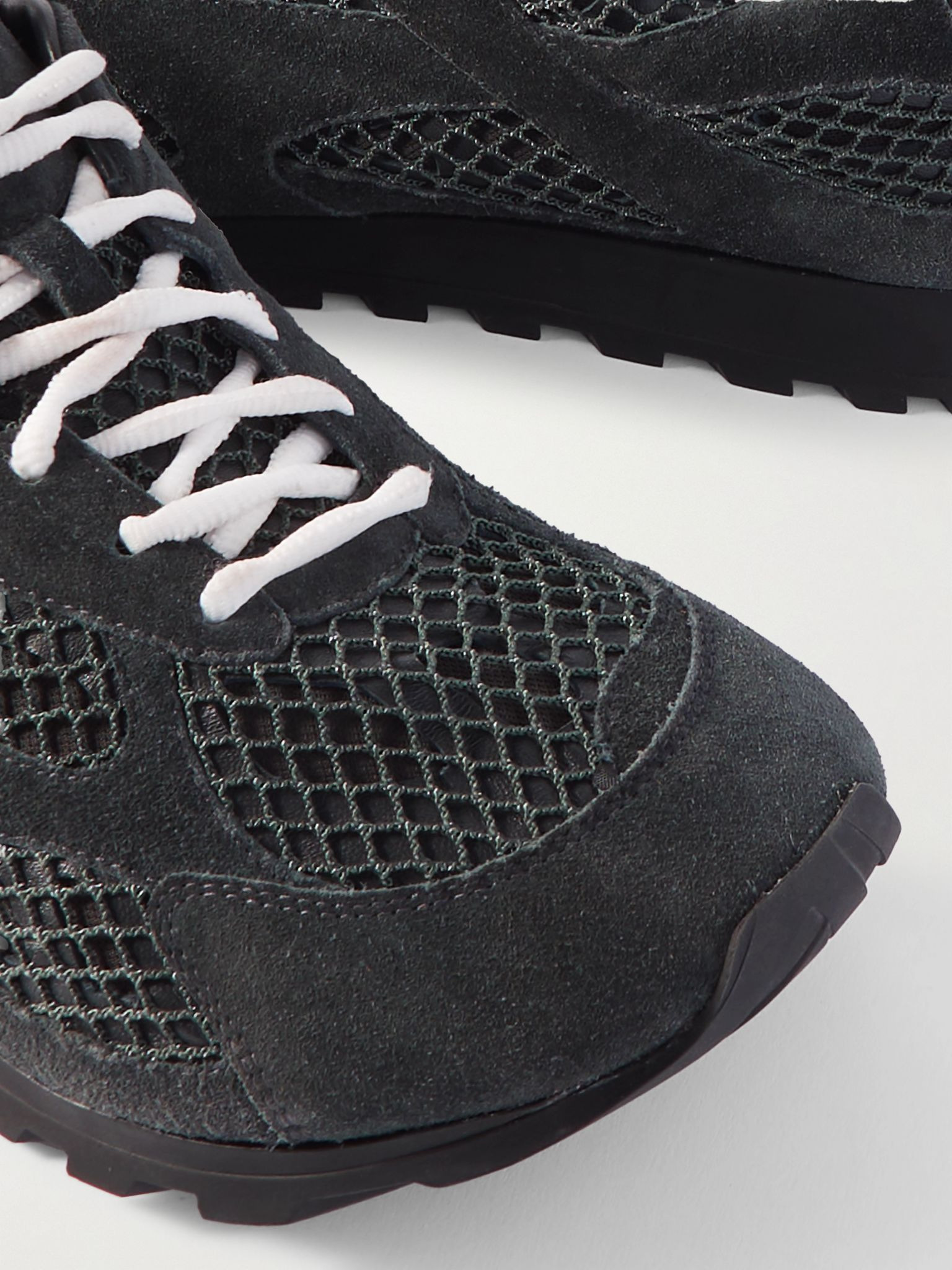 Orbit Suede, Mesh and Leather Sneakers Dark gray - 6