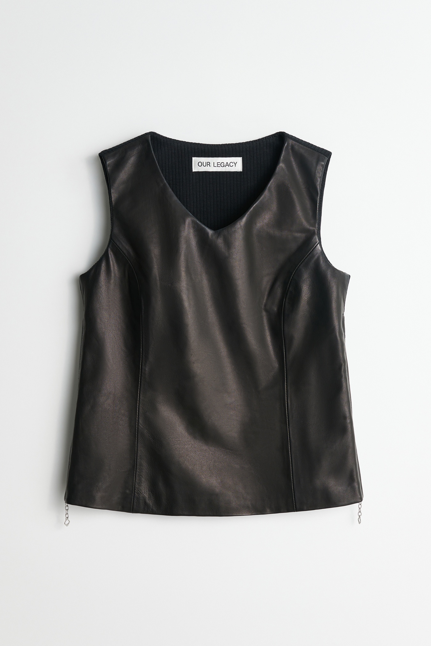 Biker Top Supple Black Leather - 1