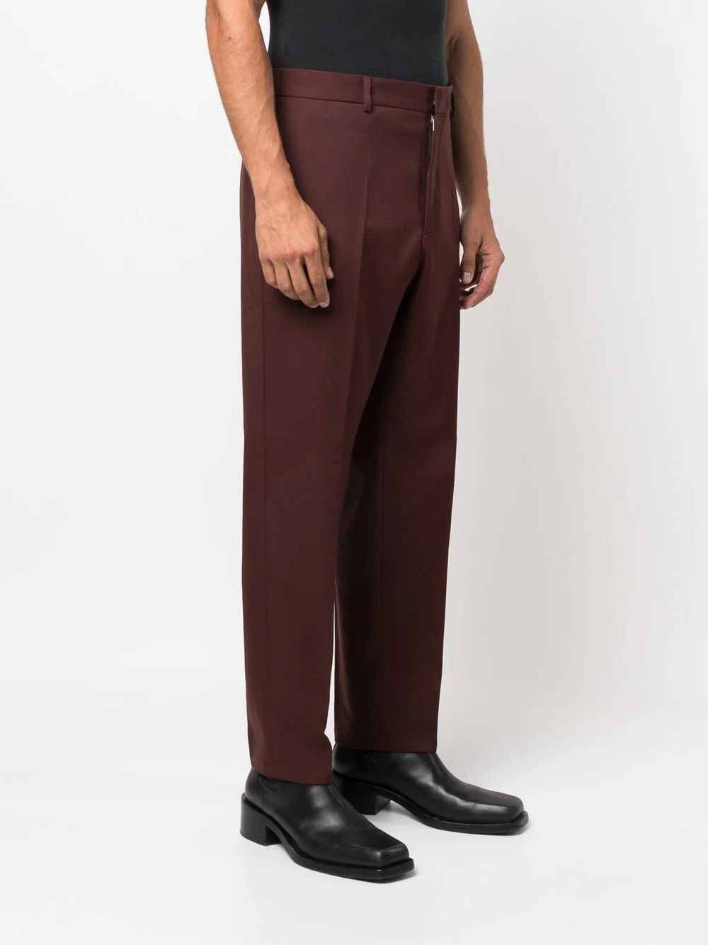 straight-leg tailored trousers - 3