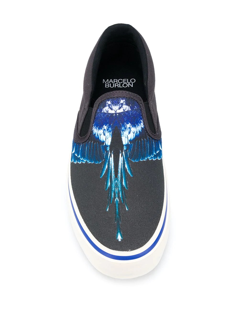 Wings-print slip-on sneakers - 4