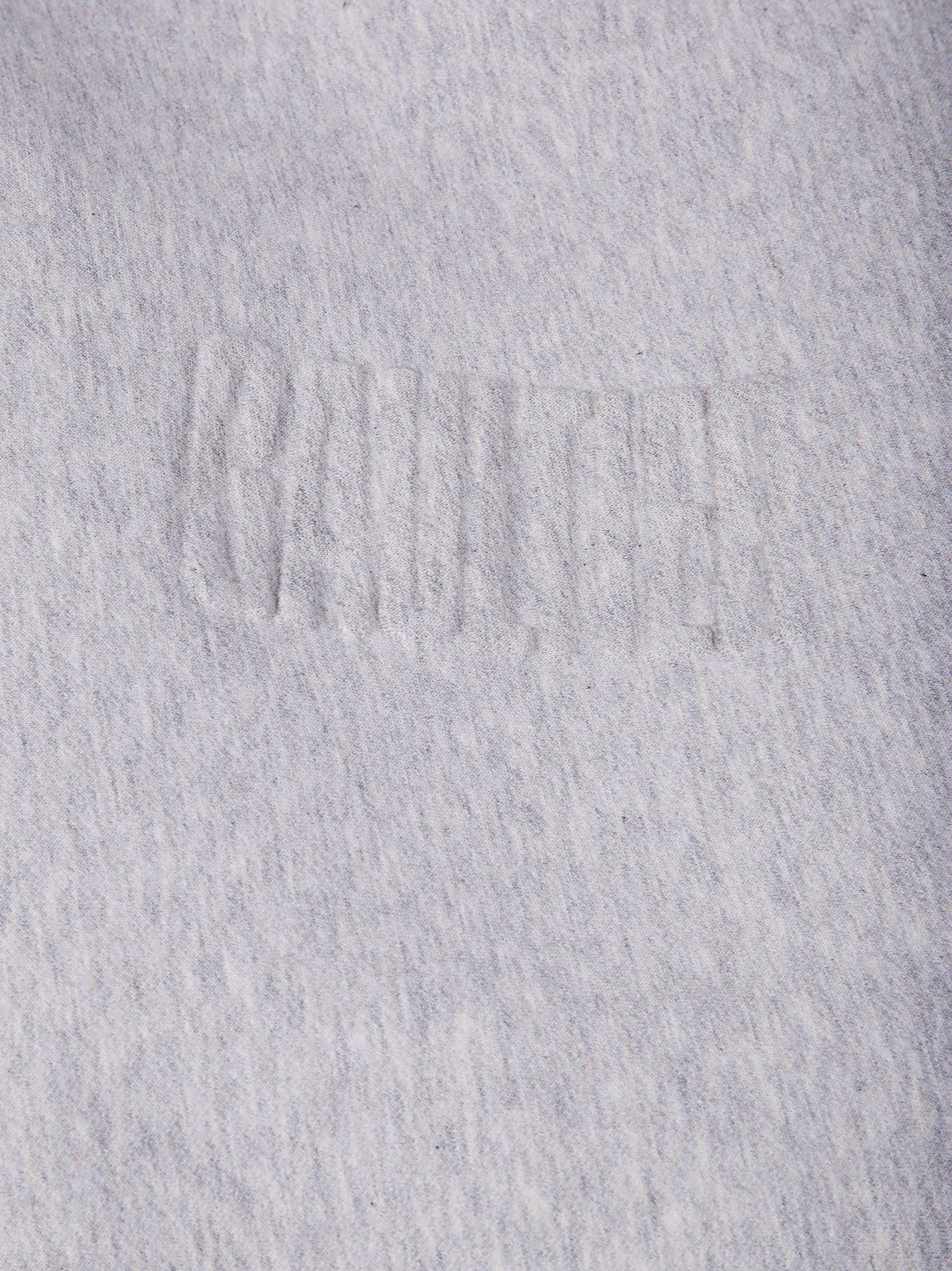 Jean Paul Gaultier Women Bonded Cotton Cropped Bat Sleeves Hoodie With "Gaultier" Embossing - 3