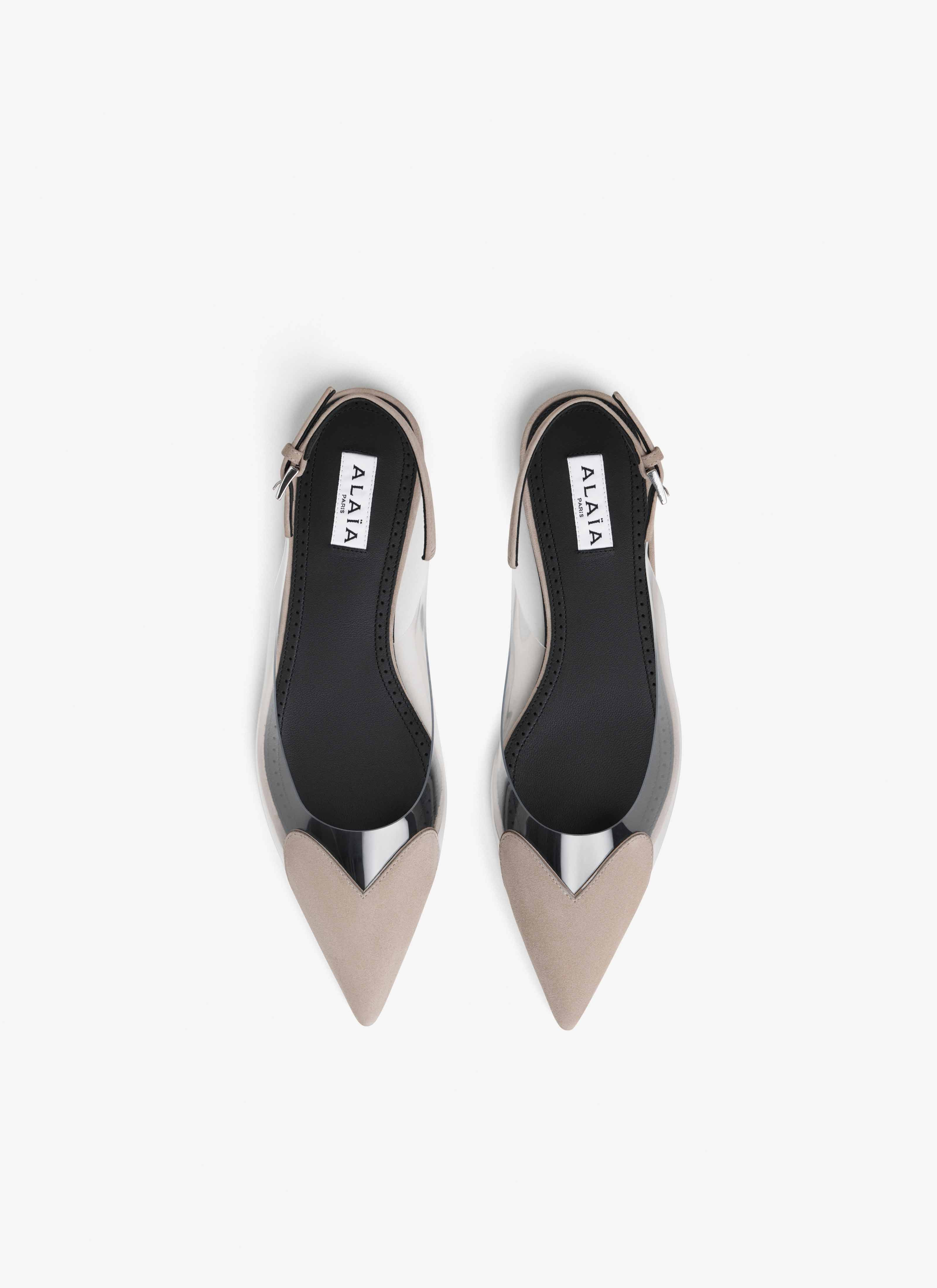 FLAT SLINGBACKS LE CŒUR IN SUEDE - 3