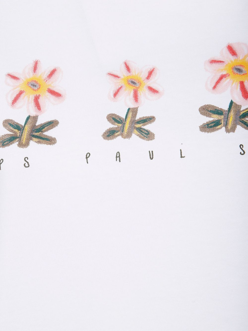 flower-print cotton T-shirt - 3