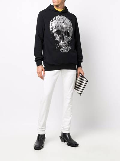 PHILIPP PLEIN graphic-print long-sleeve hoodie outlook