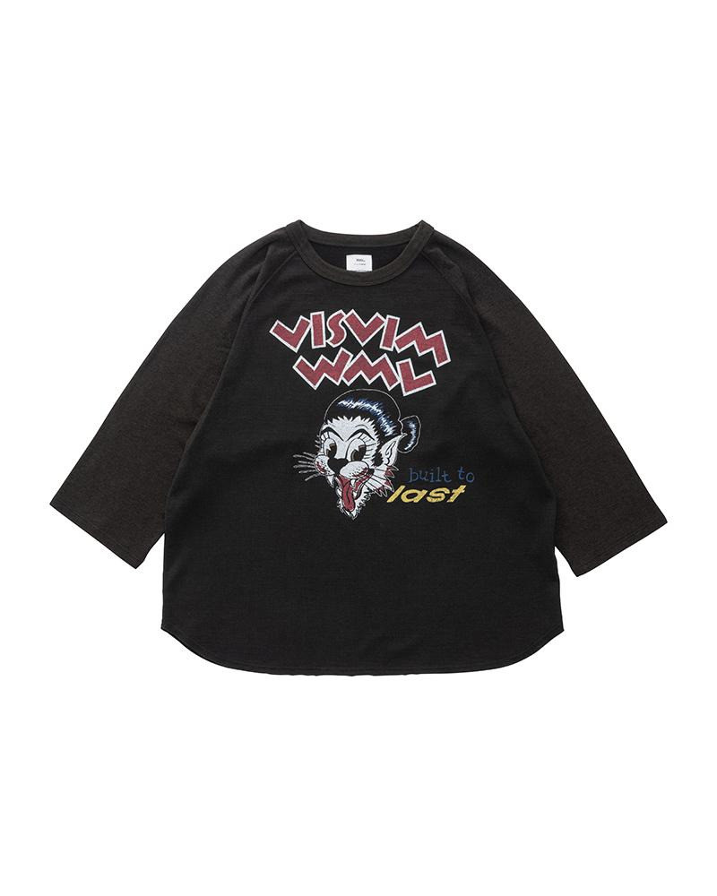 GRIDIRON TEE L/S (SUPERFINE) W BLACK 1