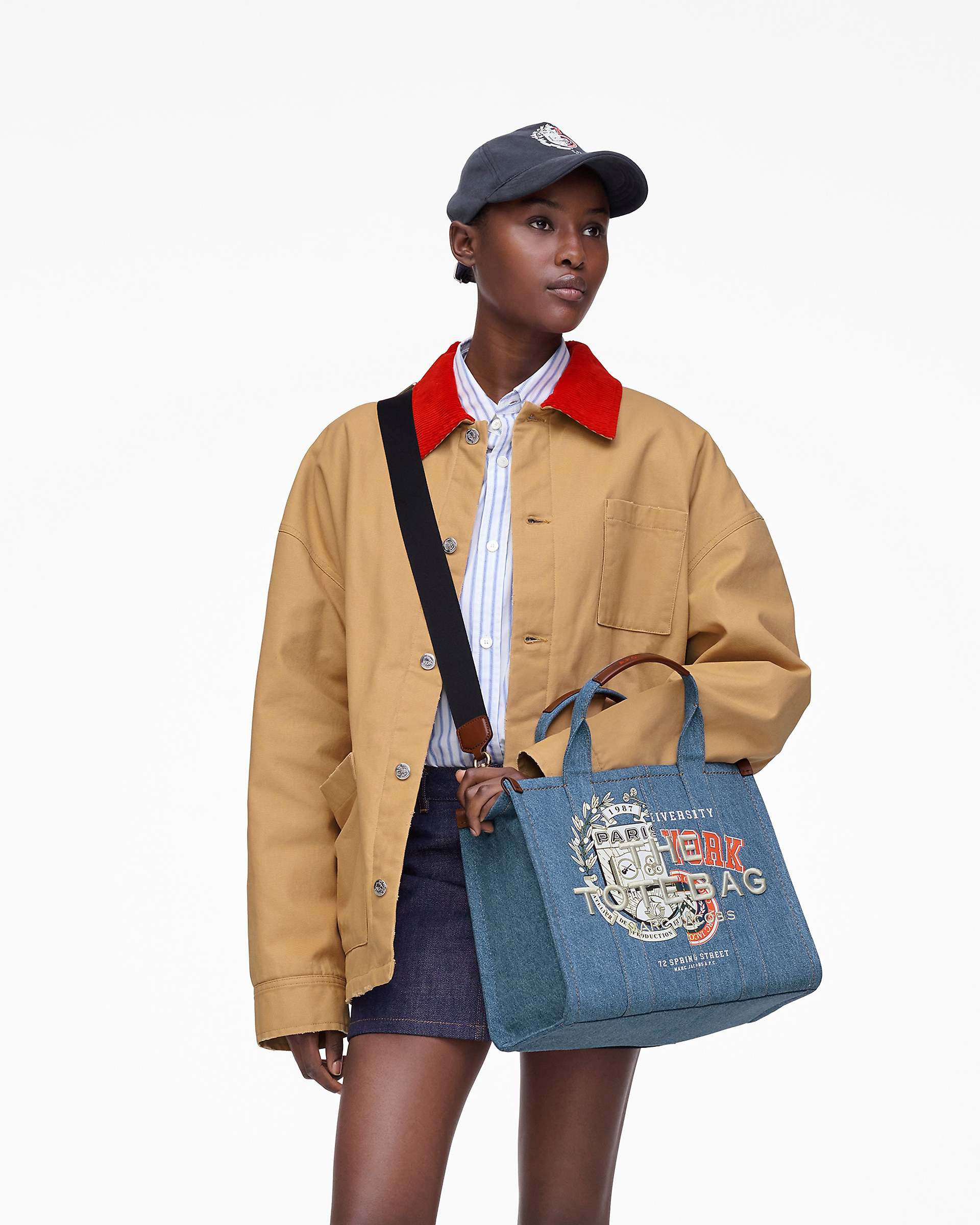 THE A.P.C. X MARC JACOBS DENIM MEDIUM TOTE BAG - 2