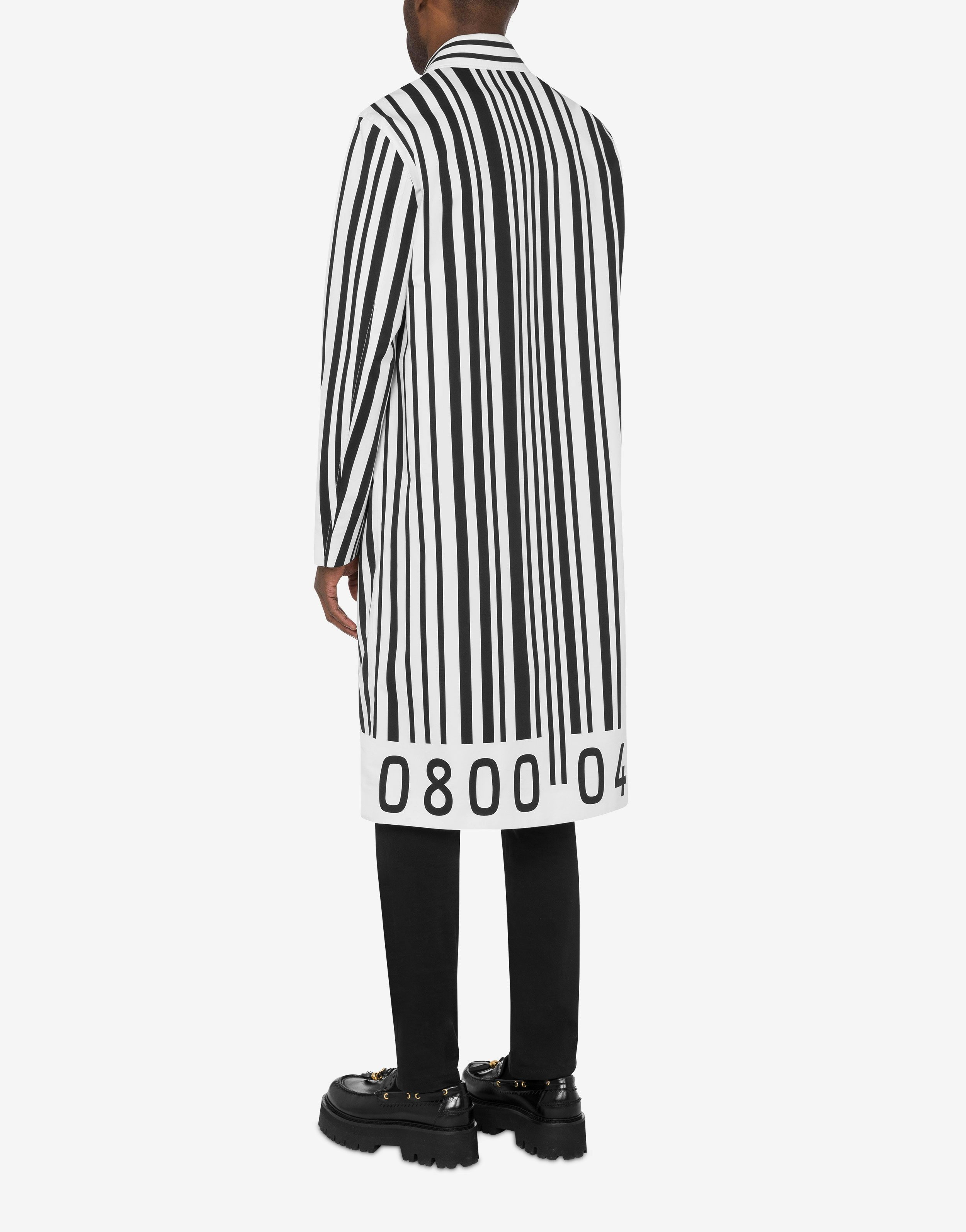 【送料&関税込】Moschino Cotton Nylon Coat Moschino CONTRASTING LAYERS CANVAS TRENCH COAT | REVERSIBLE