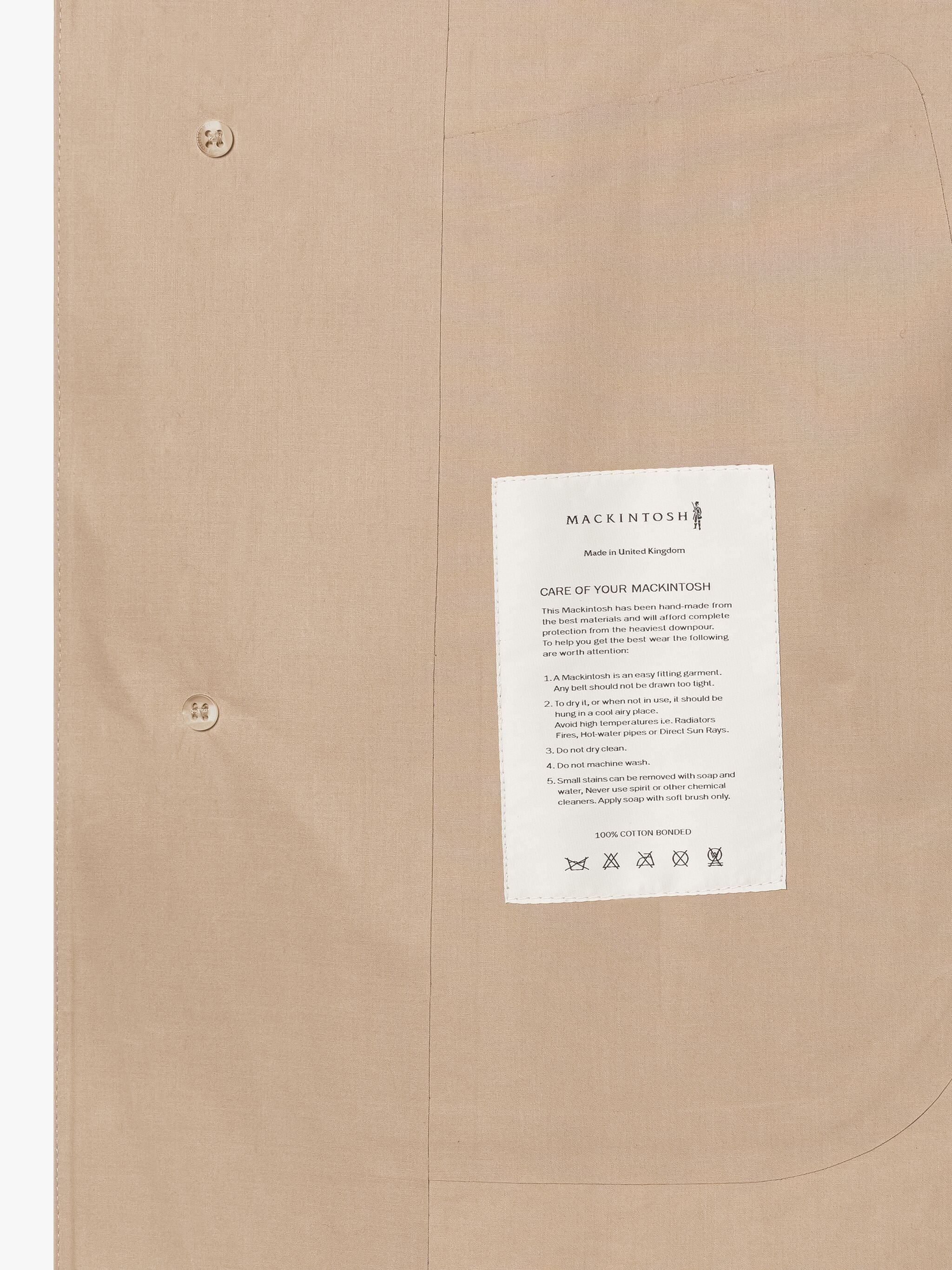 LAUDER FAWN BONDED COTTON OVERCOAT - 6