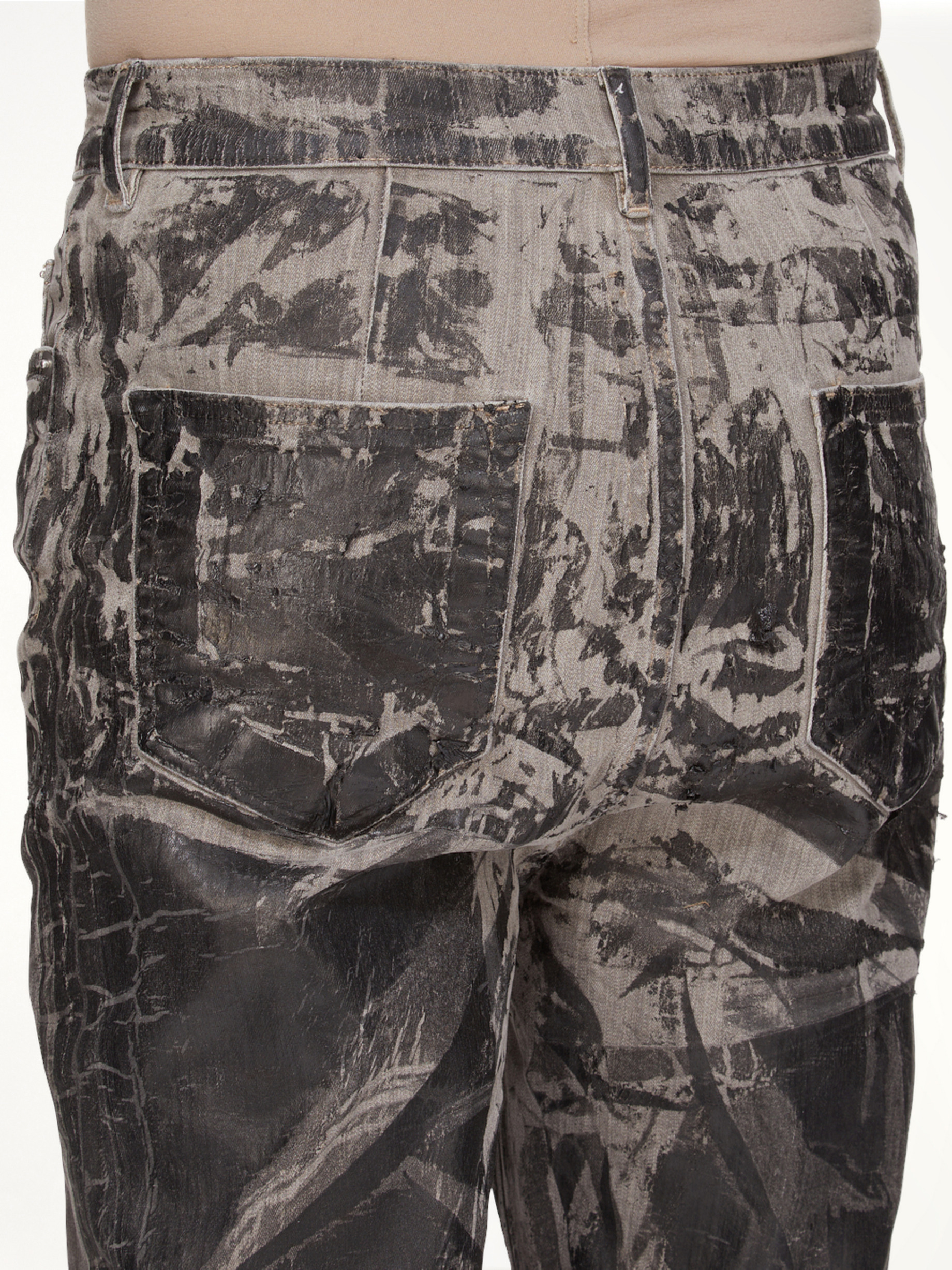 Bolan Bootcut Washed Foil in Black - 6