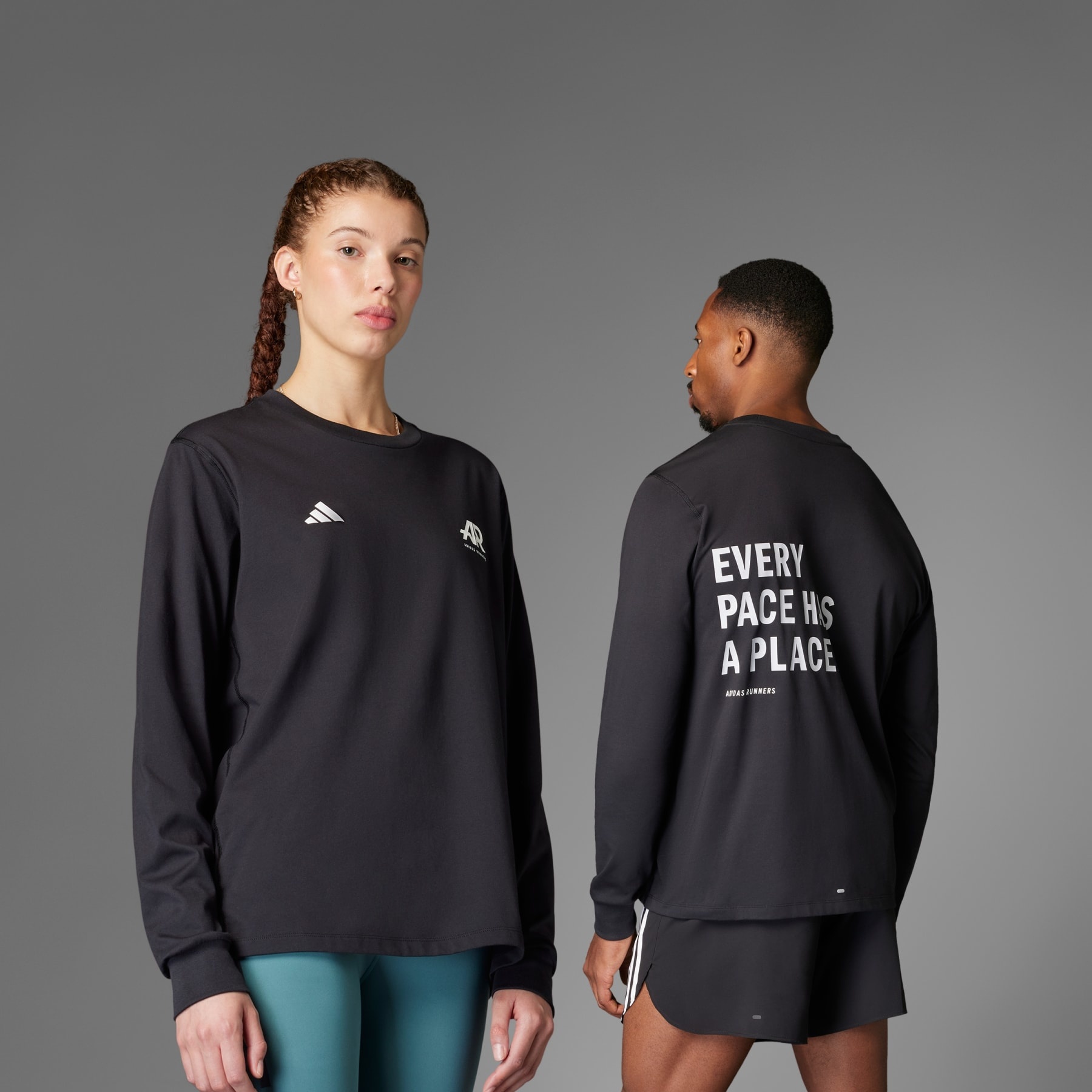 ★★Adairs★★ Runner's Long Sleeve Tee Gender Neutral JC736 Adidas - Own the Run adidas Runners Long Sleeve Tee (Gender