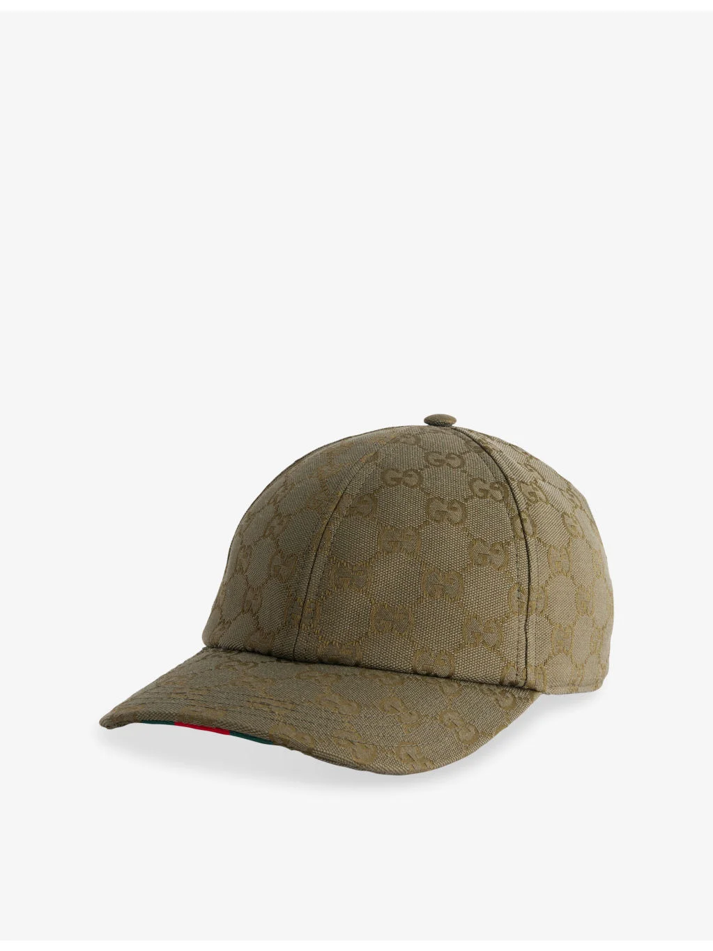 GG Monogram-Print Canvas Cap - 1