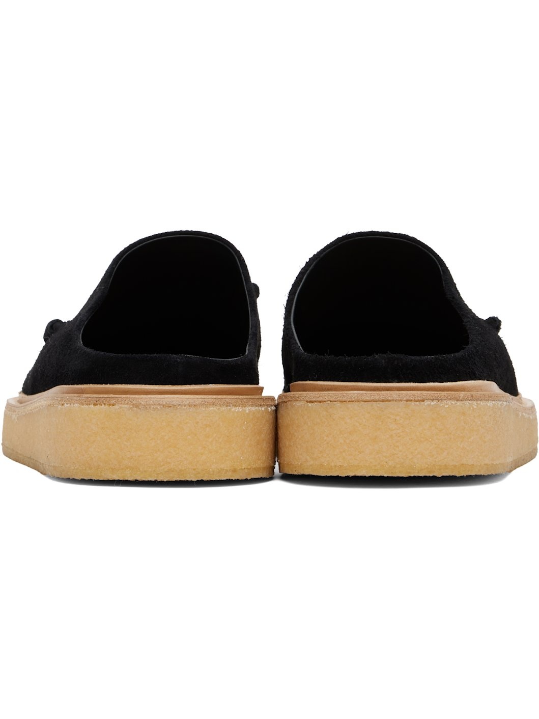 Black Suede Slippers - 2