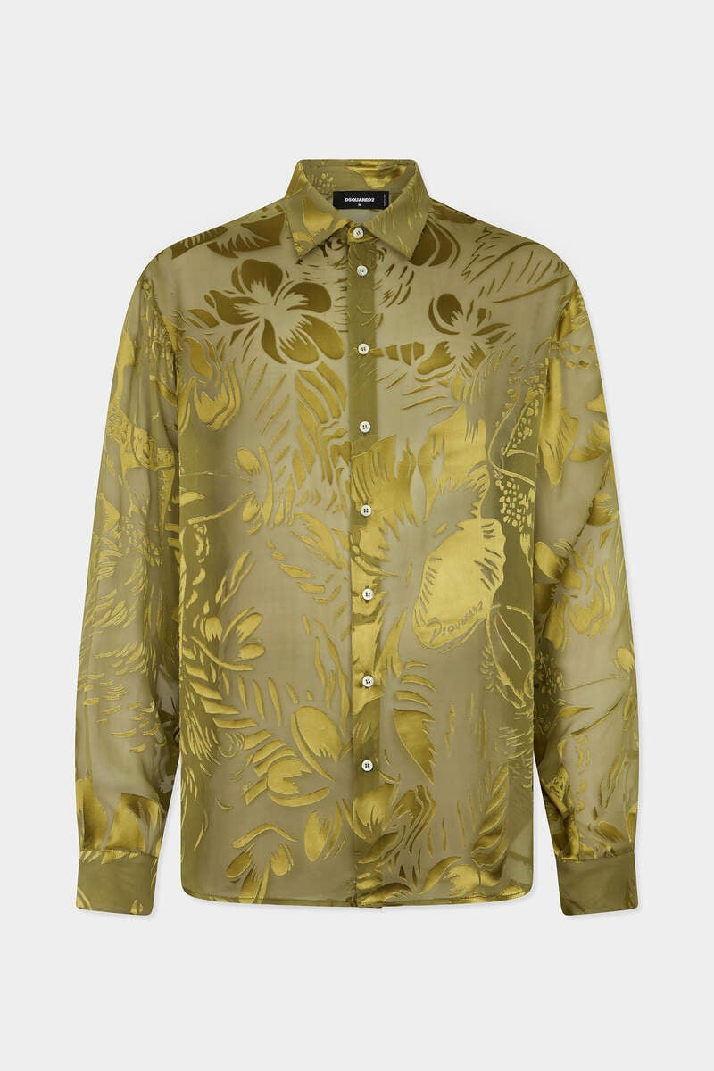 DANCING FLOWERS SHEER SHIRT 1