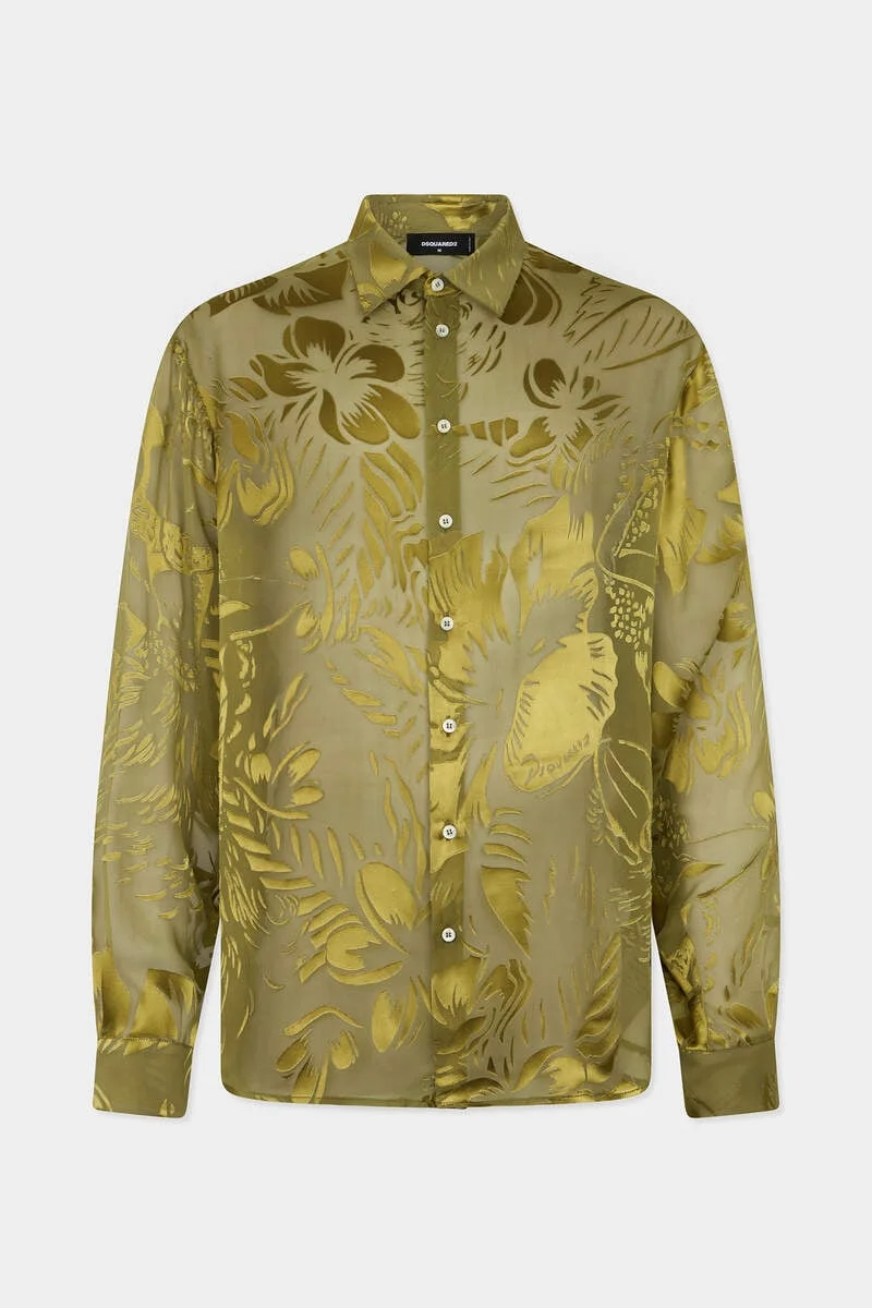 DANCING FLOWERS SHEER SHIRT - 1