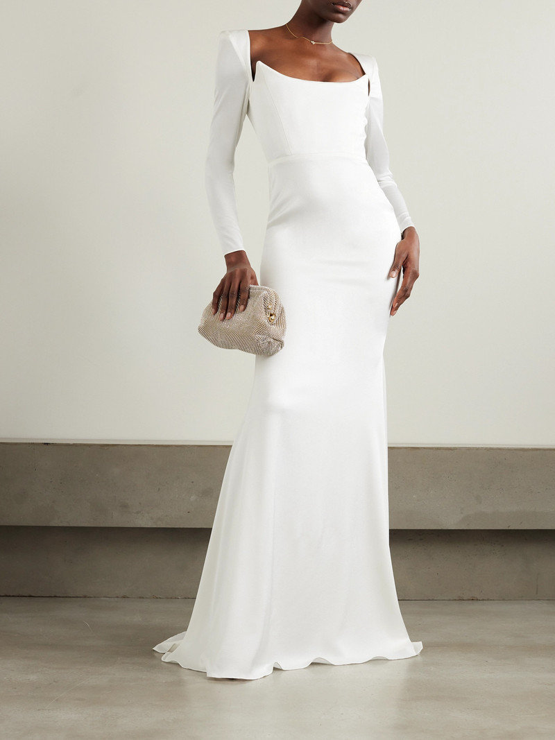 ALEX PERRY Satin-crepe Gown outlook