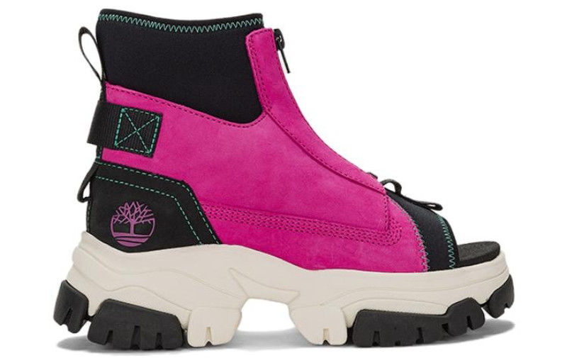 Timberland (WMNS) Timberland Adley Way Peep Toe Boot Sandals 'Very Berry' A5W3G outlook