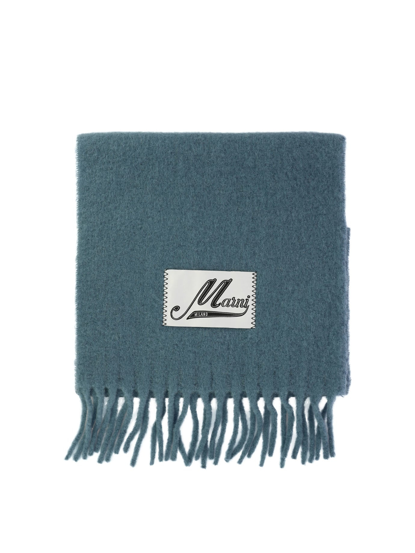 Marni Men Scarf With Logo Patch - 1