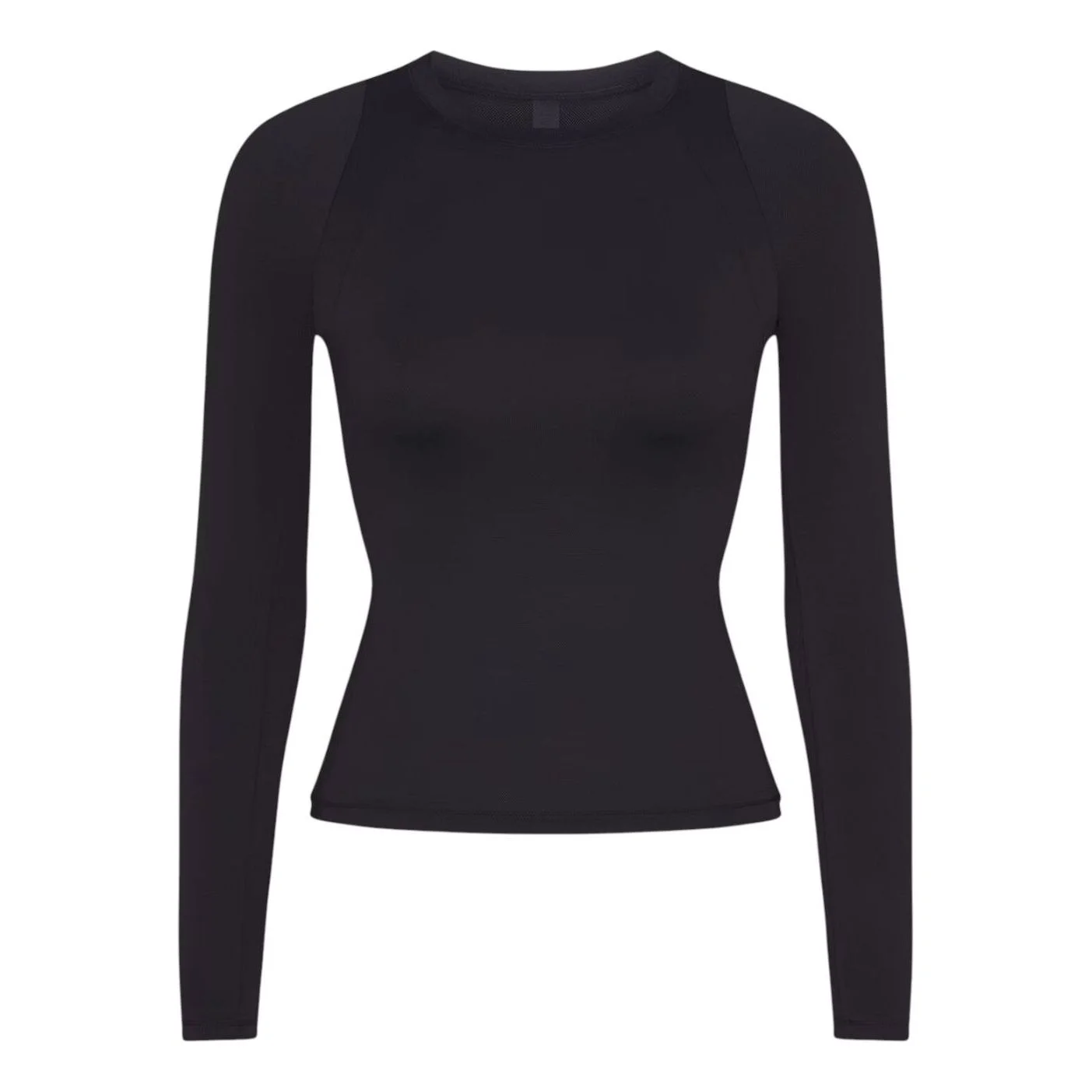 (WMNS) Nike x SKIMS Airy Long-Sleeve Crew-Neck T-Shirt 'Obsidian' TPLST2752-OBD - 1