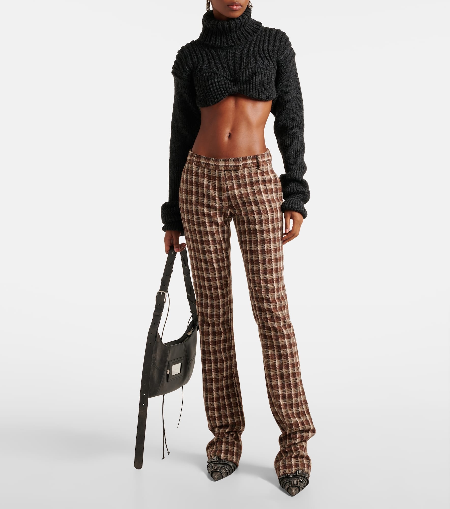 Acne Studios Cropped wool-blend turtleneck sweater mytheresa REVERSIBLE
