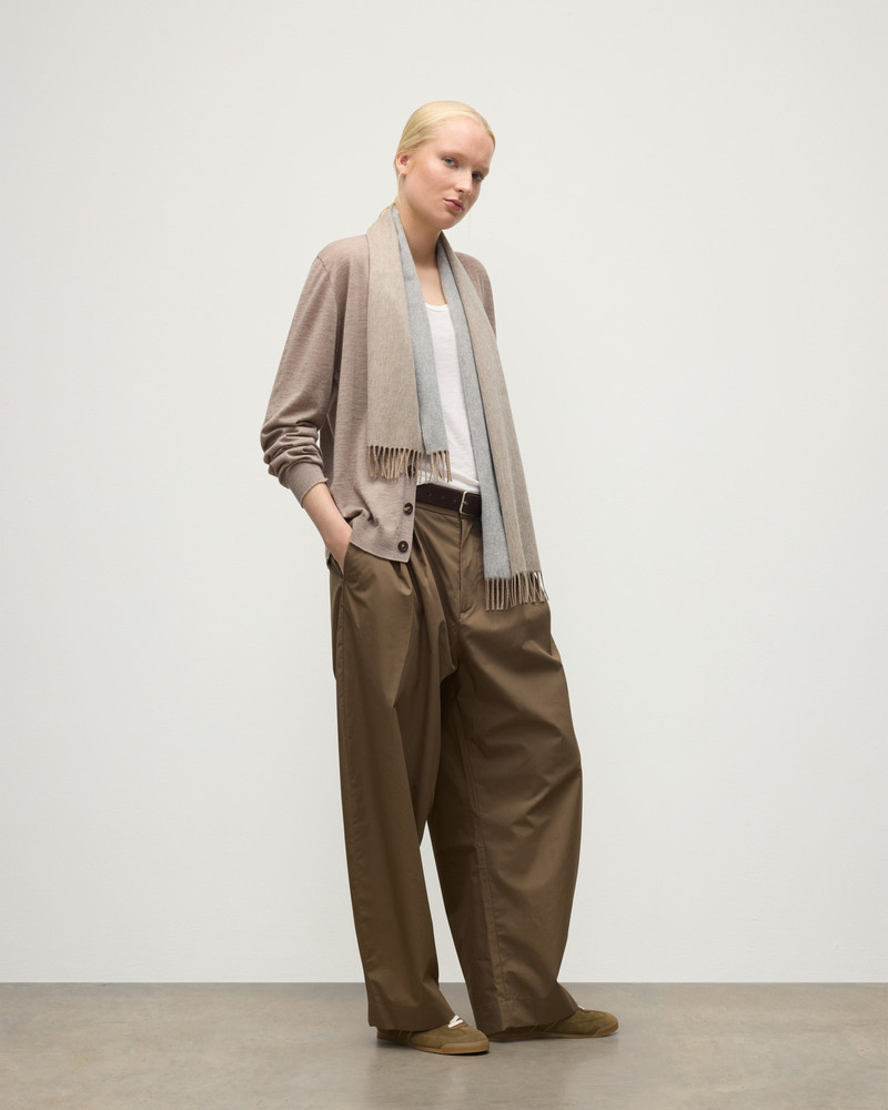 Bard Natural & Grey Cashmere Scarf 3