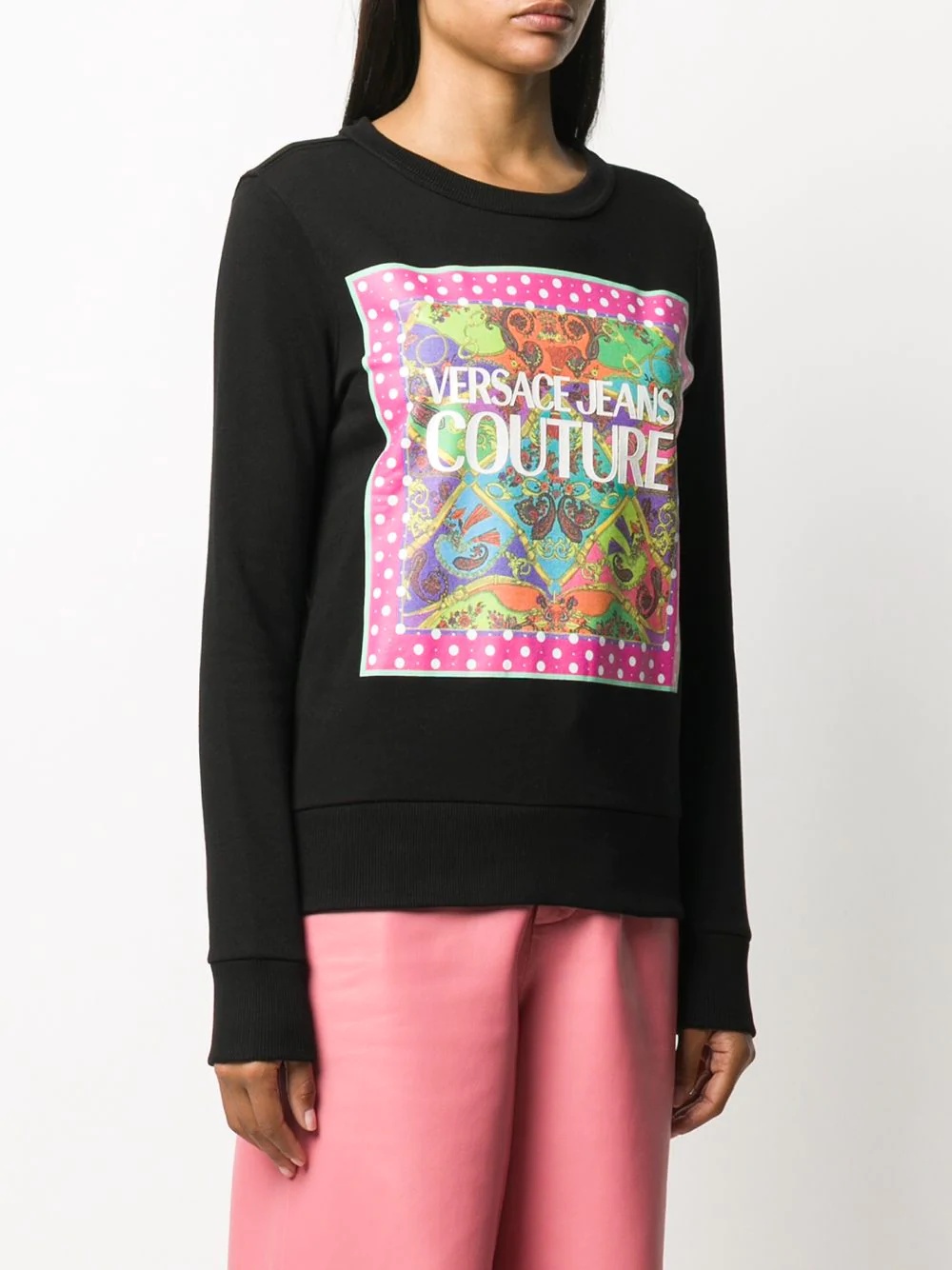 logo print sweatshirt - 3