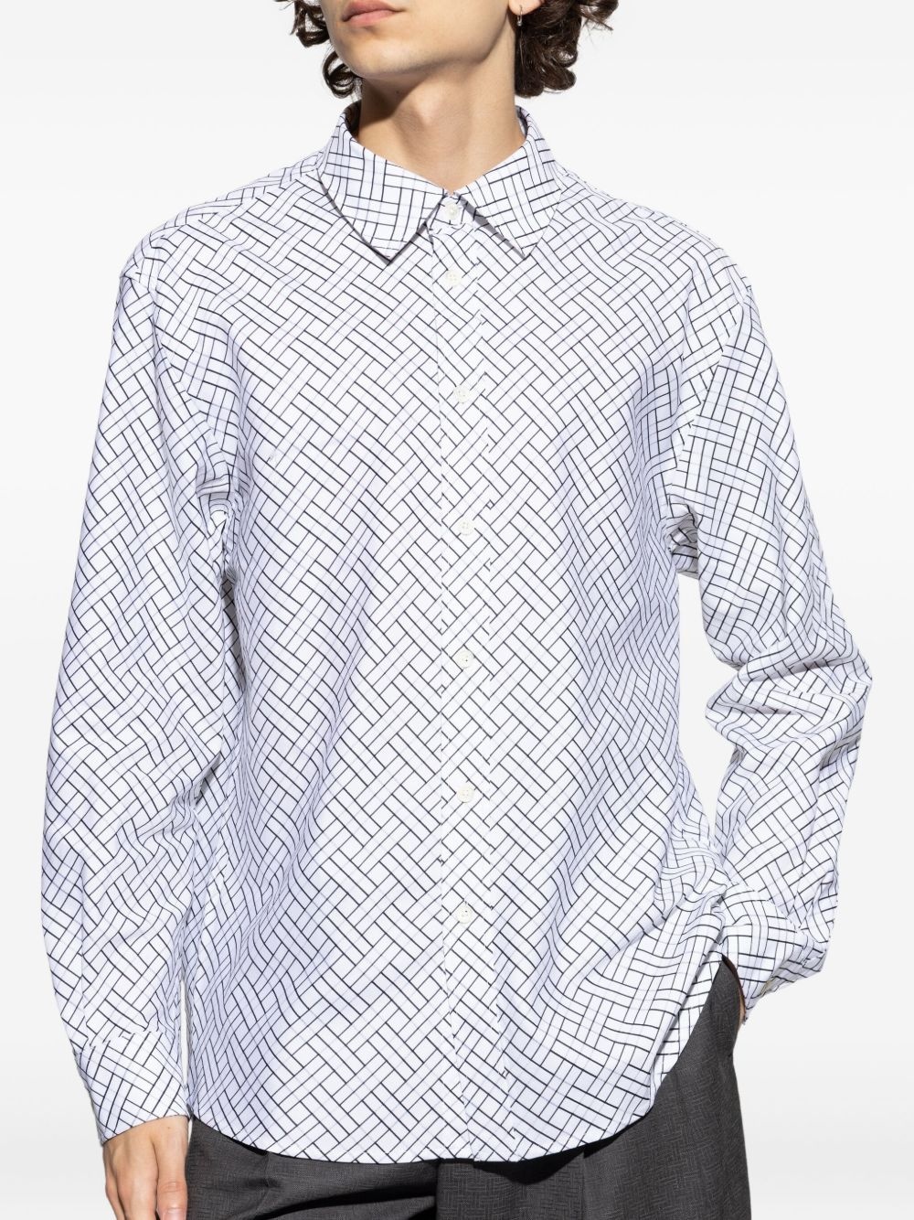 geometric-pattern shirt - 3