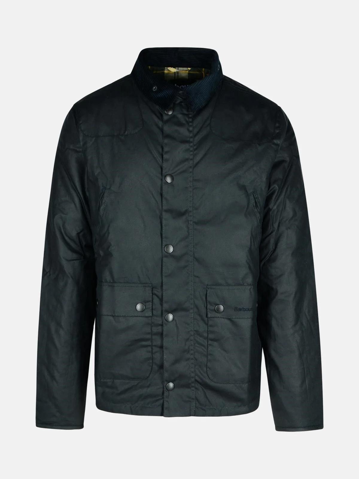 'REELIN' NAVY WAXED COTTON JACKET - 1