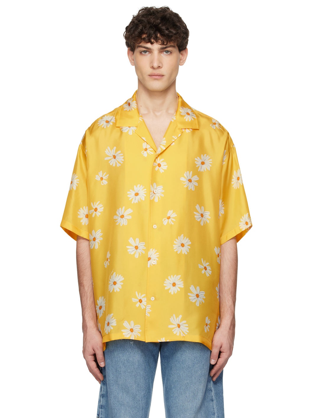 Yellow Allover Daisy Shirt - 1