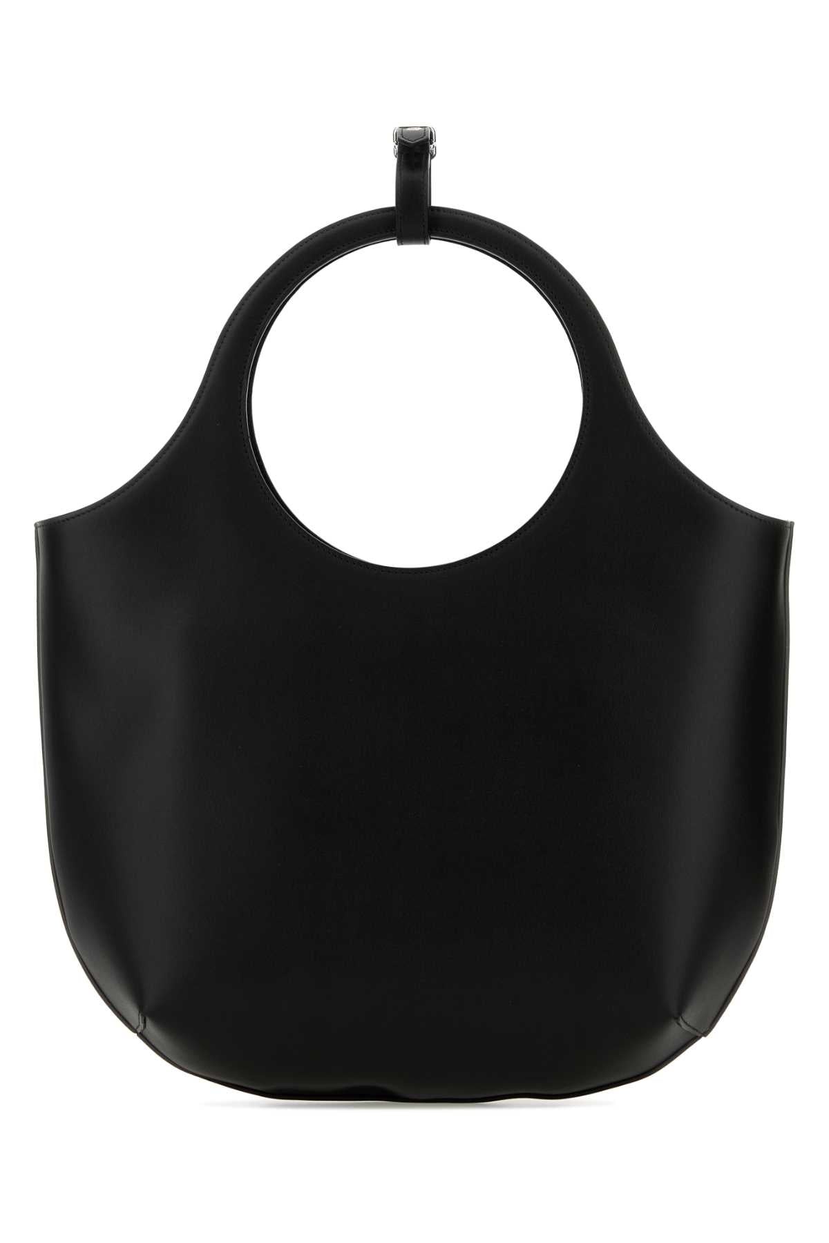 Courreges Women Black Leather Medium Holy Handbag - 3