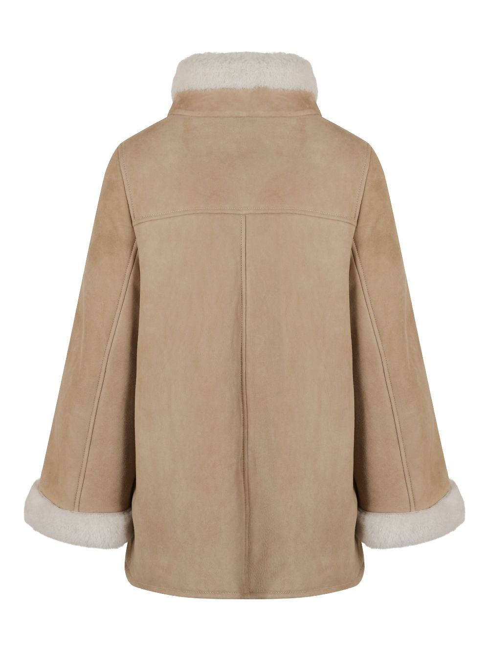 FAY - Fay Women Leather Shealing Cape - 3