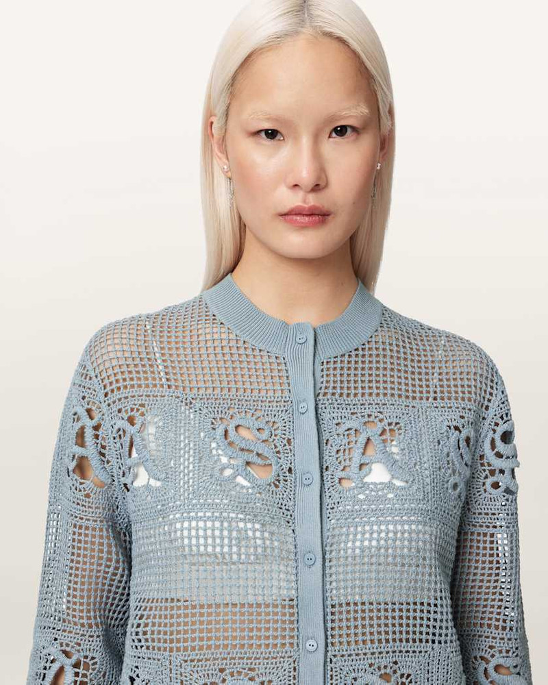 ALLSAINTS KYRA OPEN KNIT CROCHET CARDIGAN outlook