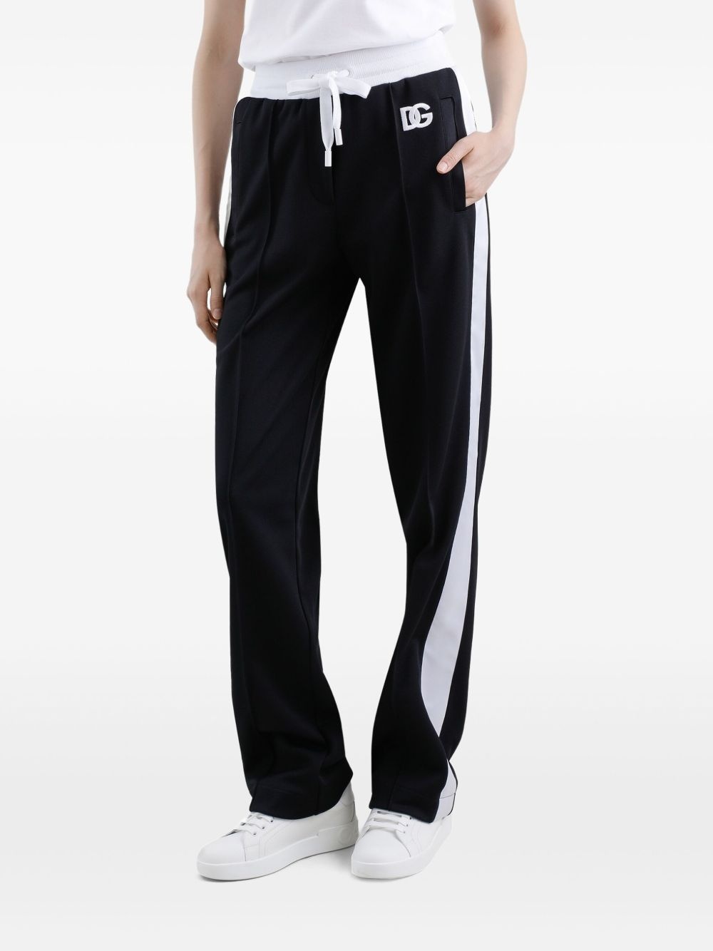 logo-embroidered track pants - 5