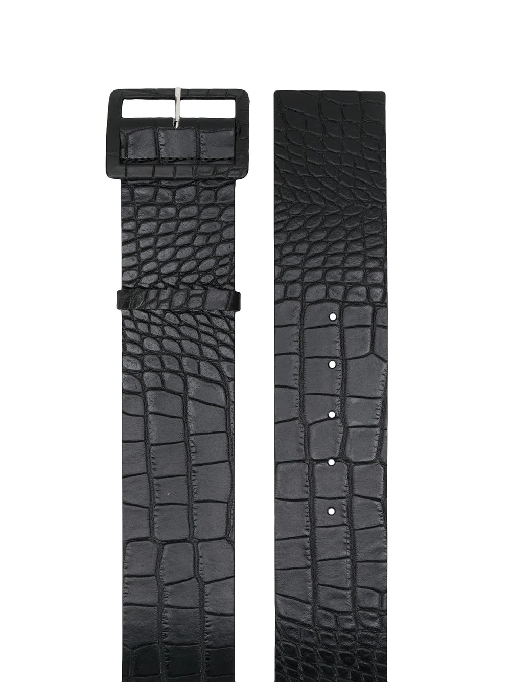 croc effect chunky belt - 2