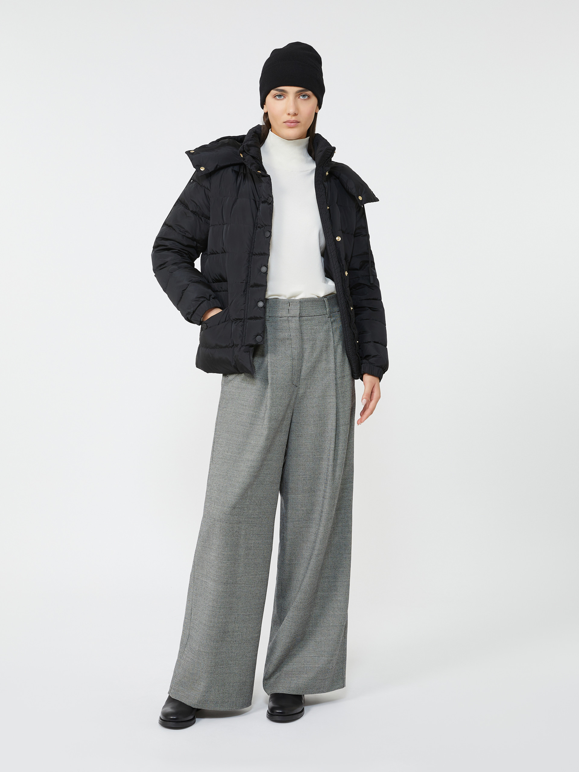 SAX Short down jacket in water-repellent taffeta - 2