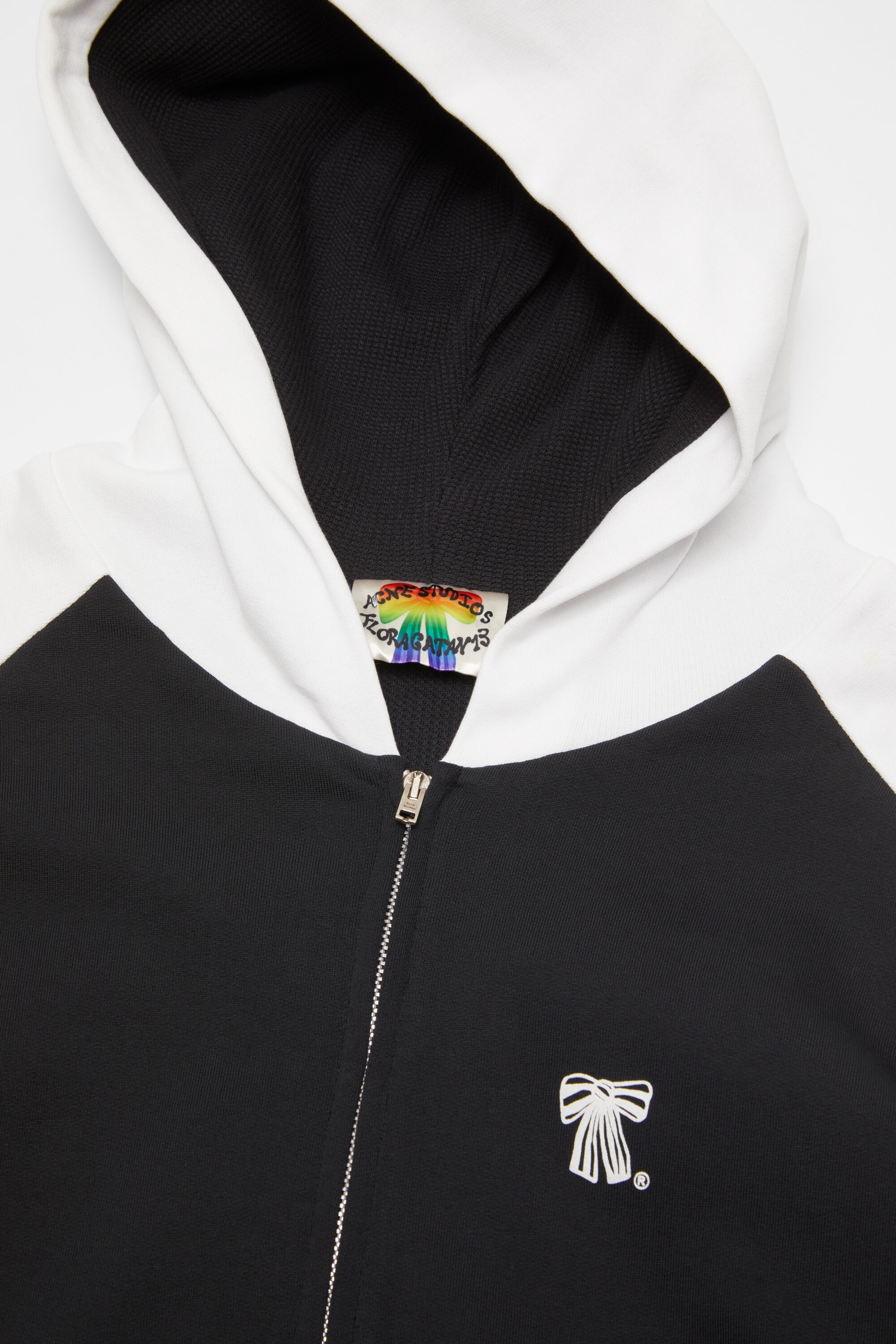 Hooded zipper sweater - Black - 5