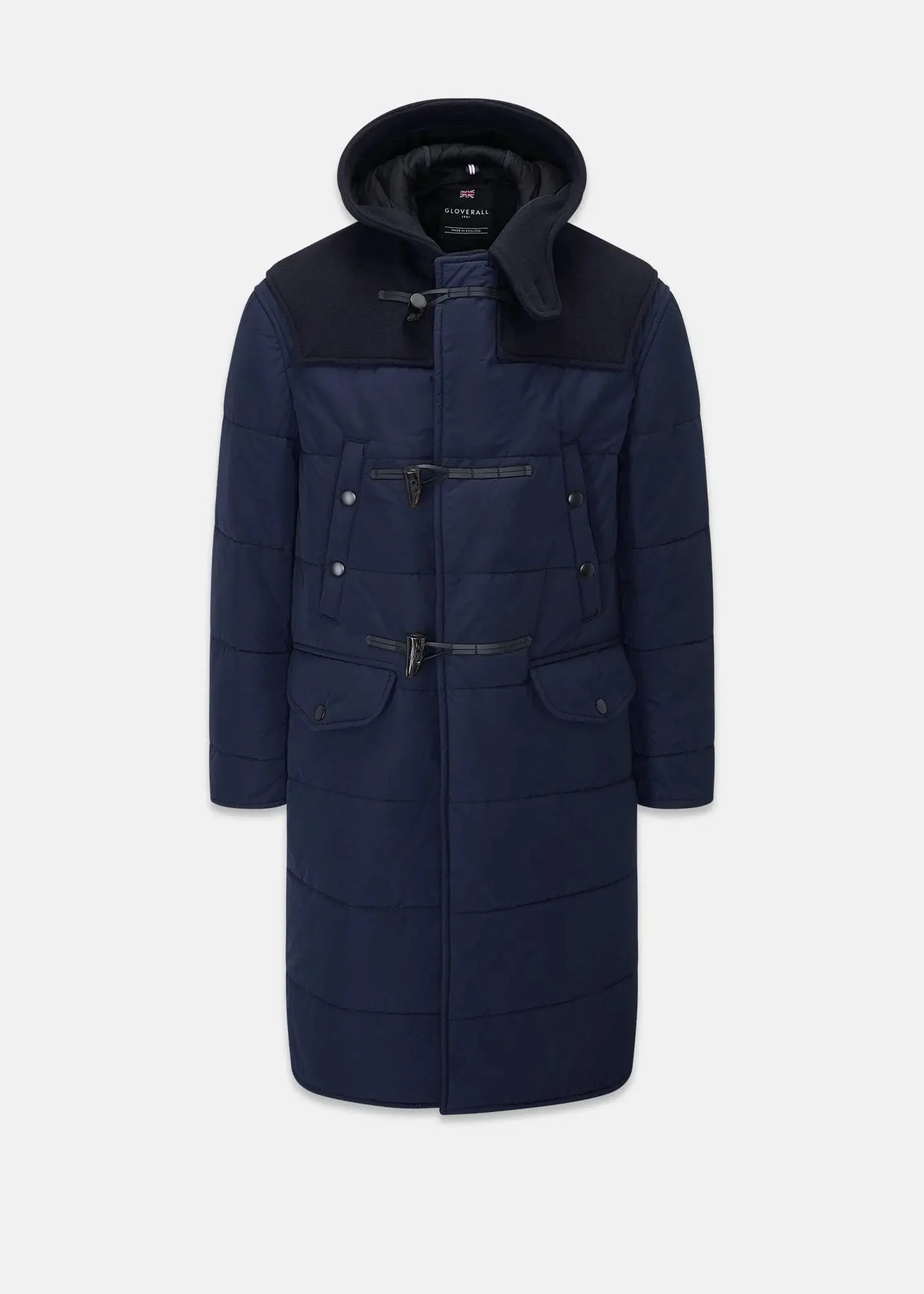 Men's Thomas Puffa Duffle Coat Navy - 1
