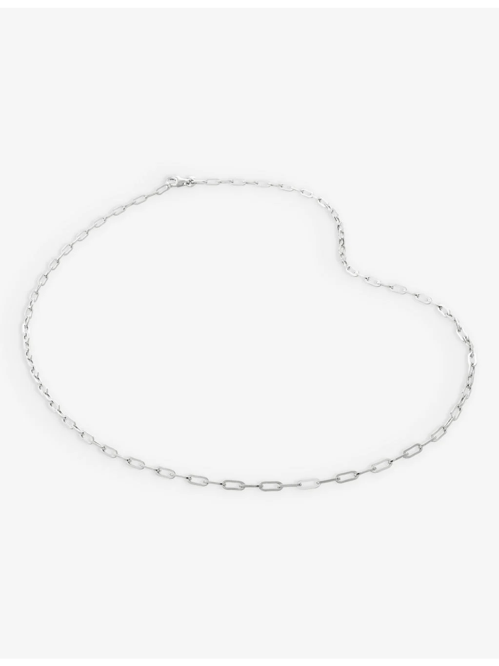 Mini paperclip-chain sterling-silver necklace - 1