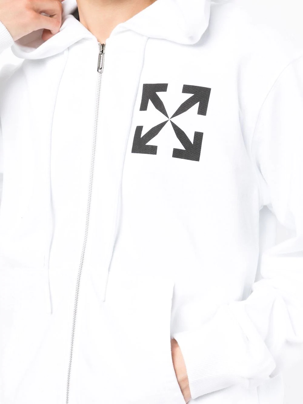 Arrows-print hoodie - 5