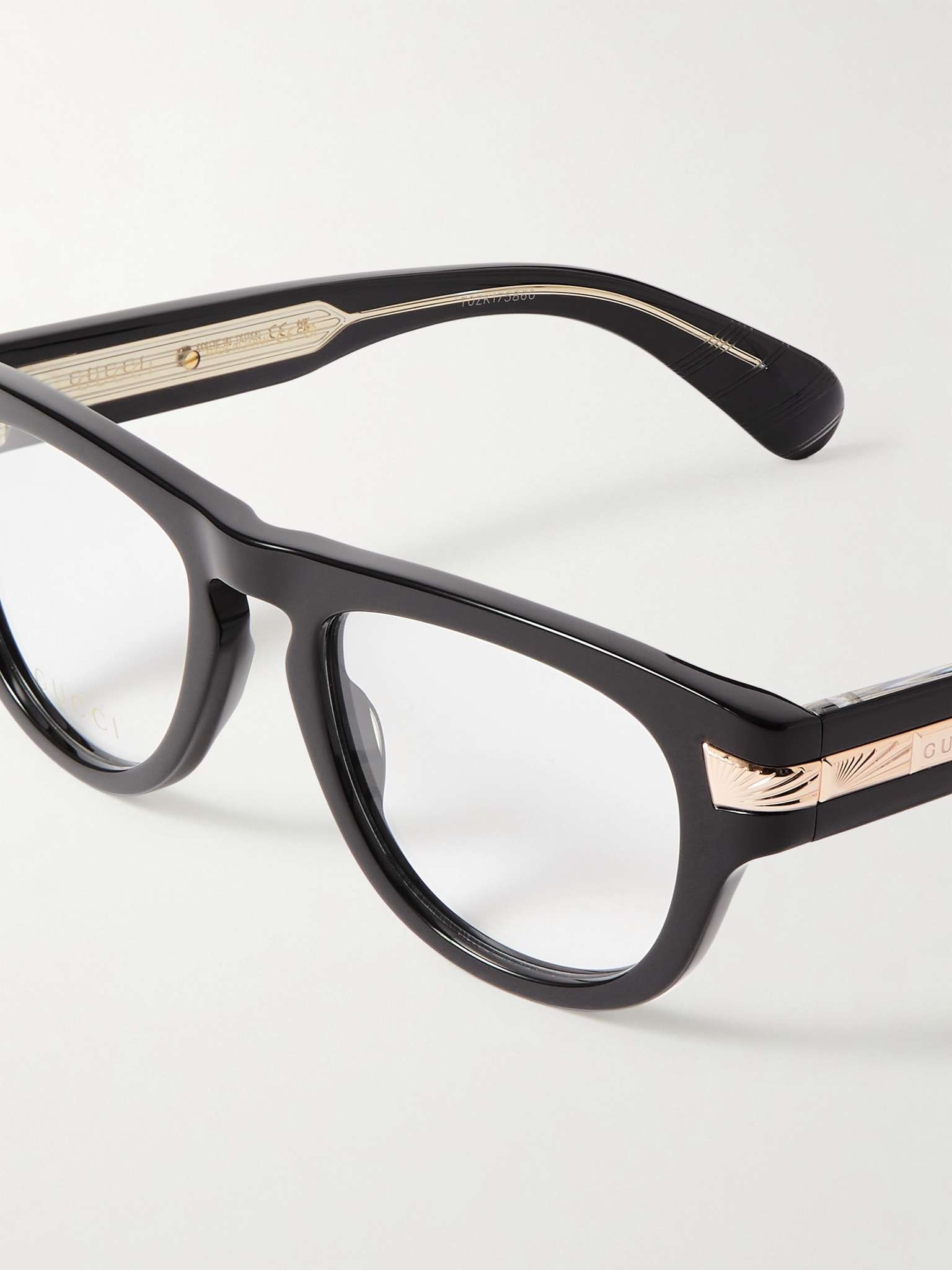 Round-Frame Acetate and Rose Gold-Tone Optical Glasses - 4