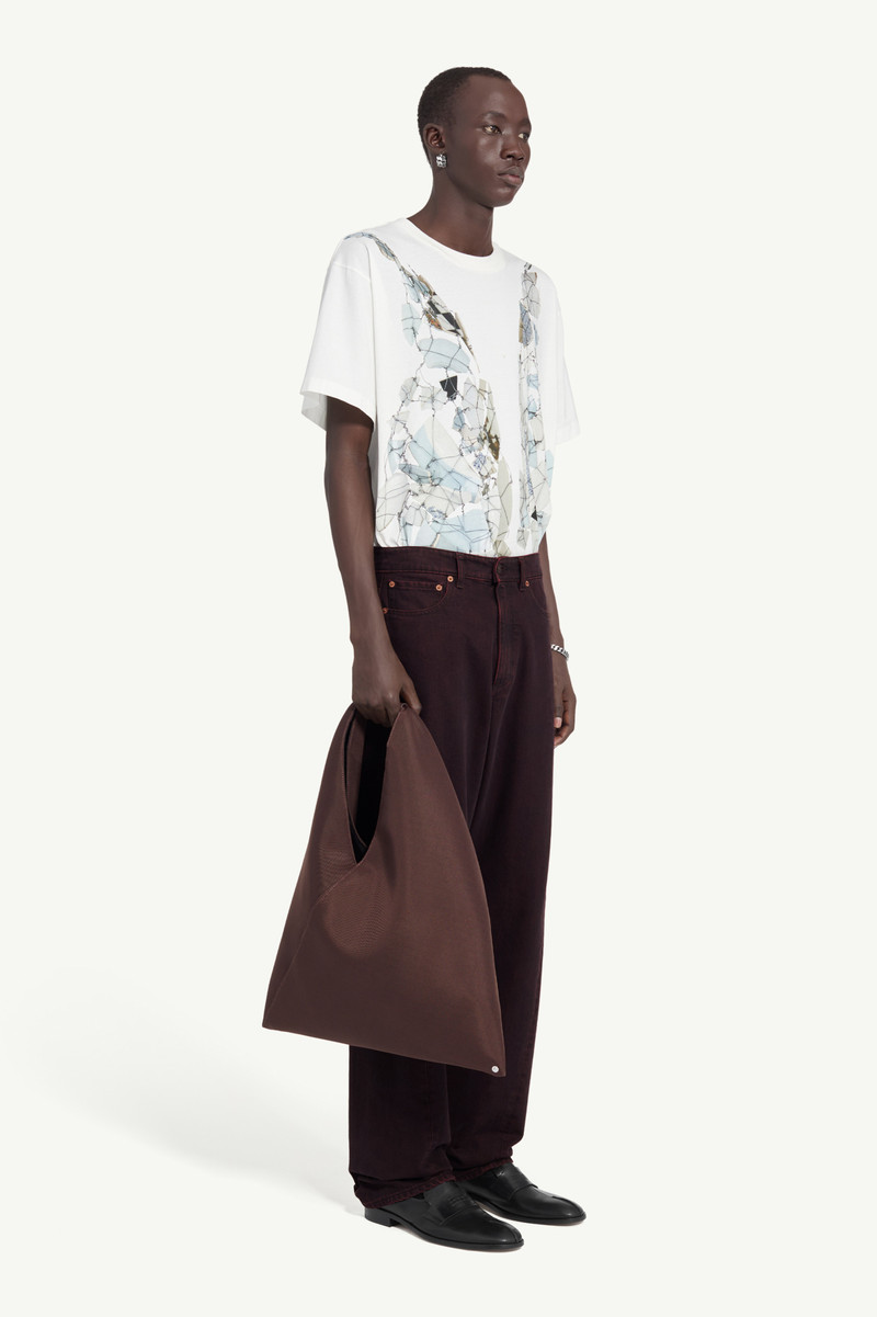 MM6 Maison Margiela Burgundy jeans outlook