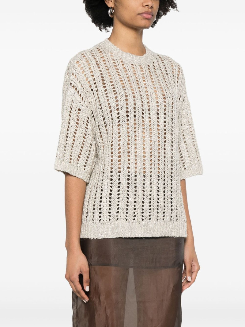 sequin-embellished T-shirt 3
