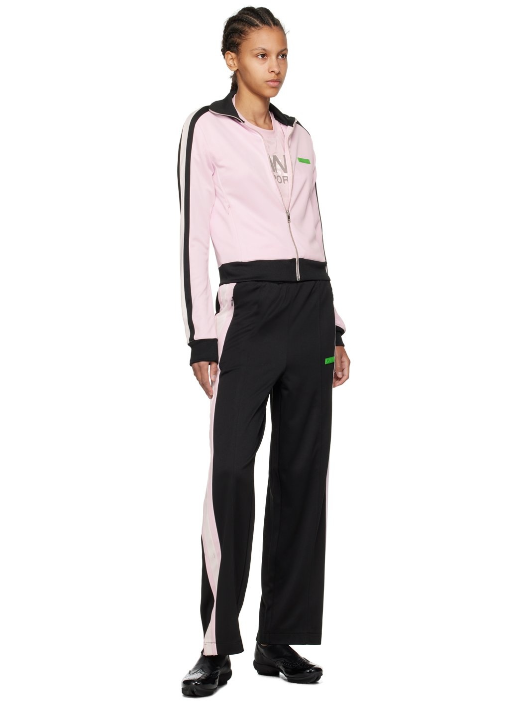 【関税込み】GANNI ピンク Sporty トラックジャケット GANNI Pink Sporty Track Jacket | ssense | REVERSIBLE