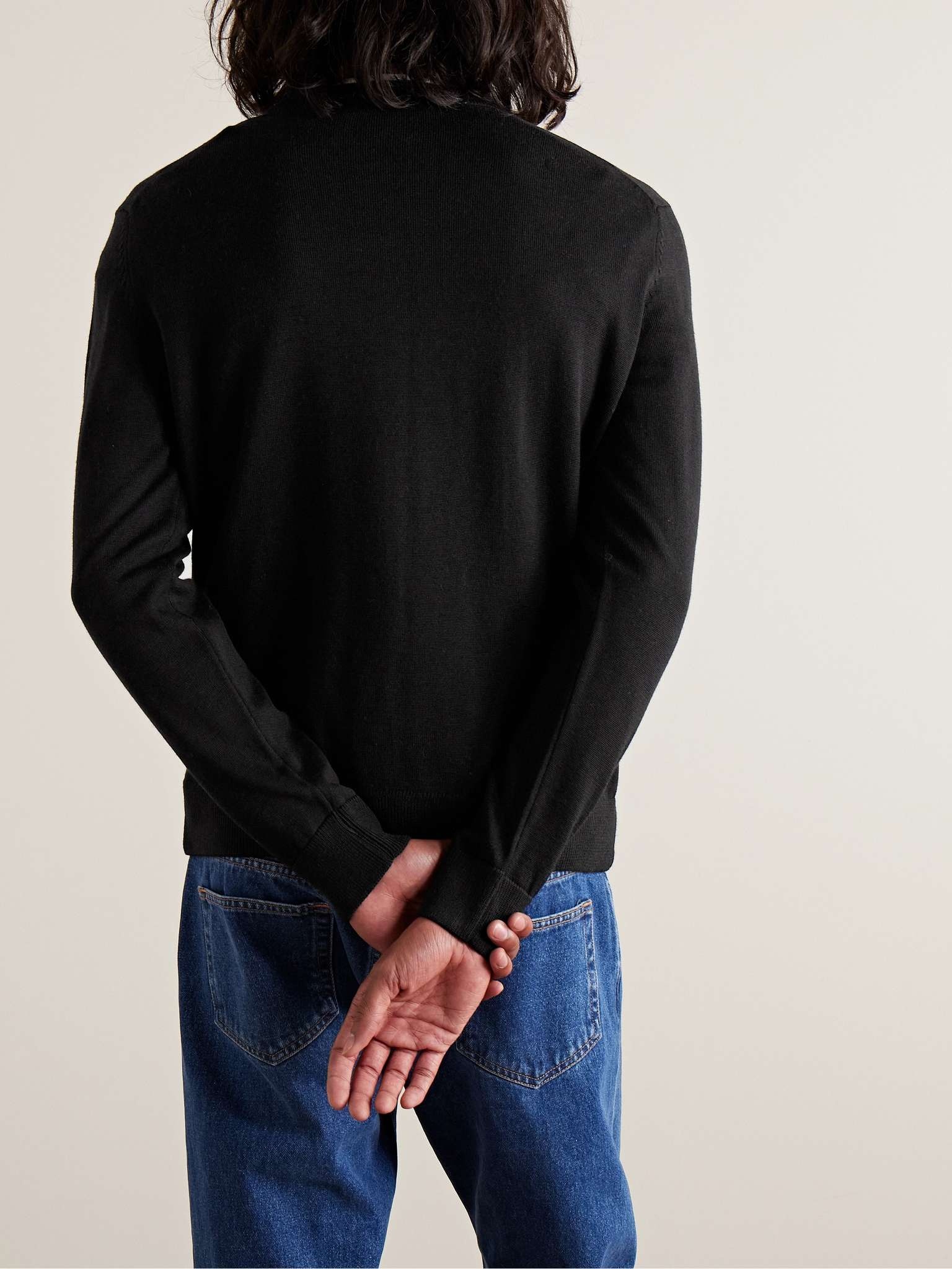 Logo-Appliquéd Wool Sweater - 4